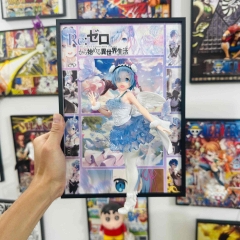 A4天使雷姆蕾姆异世界手办立体画