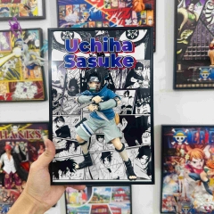 A4火影忍者咒印佐助手办立体画