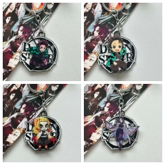 4 Styles Demon Slayer: Kimetsu no Yaiba Cartoon Anime Alloy Keychain