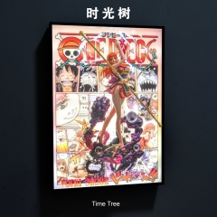带电)海贼王娜美宙斯 创意手办冲出3D立体灯画装饰画摆件