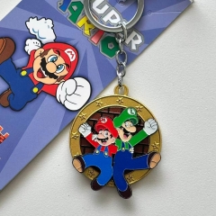 Super Mario Bro Cartoon Anime Alloy Keychain
