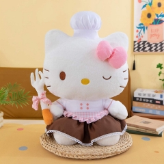 可爱厨师凯蒂猫毛绒公仔抱枕女生礼物卡通玩偶布娃娃儿童玩具