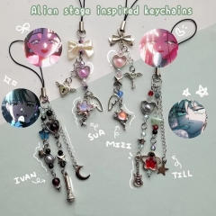 4 Styles AlienStage Cartoon Anime Alloy Phone Strap