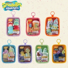（Authentic）7 Styles SpongeBob SquarePants Cartoon Anime Plush Toy Pendant