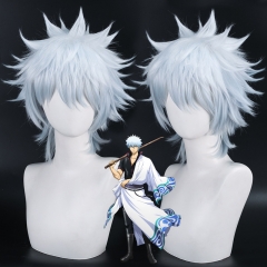 PL-1046 主圣达 银魂 坂田银时 银桑 cosplay 白蓝渐变