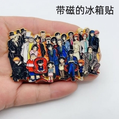 名侦探柯南全员金属珐琅冰箱贴 动漫人物合集磁吸贴 二次元装饰冰