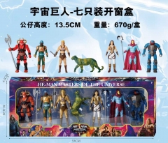 7PCS/SET 13.5CM He-Man & T.M.O.T.U. Cartoon Anime PVC Figure