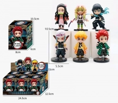 6PCS/SET Demon Slayer: Kimetsu no Yaiba Cartoon Anime PVC Figure