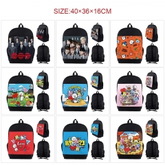 10 Styles K-POP BTS Bulletproof Boy Scouts Cartoon Anime Canvas Backpack Bag