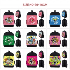 10 Styles The Powerpuff Girls Cartoon Anime Canvas Backpack Bag