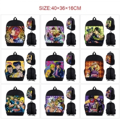 12 Styles JoJo's Bizarre Adventure Cartoon Anime Canvas Backpack Bag