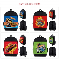 8 Styles HOT WHEELS Cartoon Anime Canvas Backpack Bag