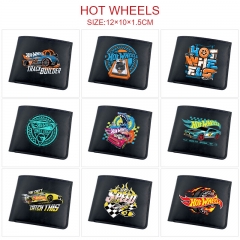 风火轮 Hot Wheels 10款 动漫软皮按扣二折钱包