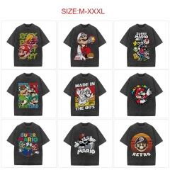 10 Styles Super Mario Bro Cartoon Anime Short Sleeve T-shirt