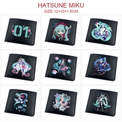 初音未来 12款 动漫软皮按扣二折钱包