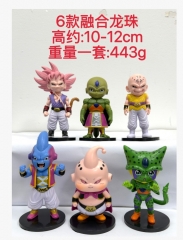 6PCS/SET 10-12cm Dragon Ball Z Cartoon Anime PVC Figure