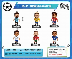 OPP Bag）6PCS/SET Football Star Cartoon Anime PVC Figure