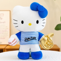 棒球服kt猫毛绒玩具凯蒂猫公仔猫咪玩偶