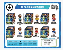 6PCS/SET Football Star Cartoon Anime PVC Figure