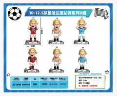 3 Styles 6PCS/SET Football Star Cartoon Anime PVC Figure