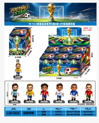 6PCS/SET Football Star Cartoon Surprise Blind Box Anime PVC Figure