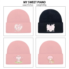 8 Styles Sanrio MY SWEET PIANO Cartoon Cap Anime Knitted Hat