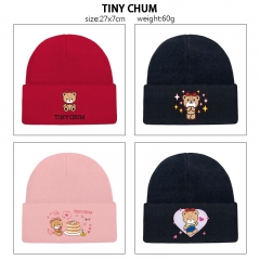 5 Styles Teddy Bear Cartoon Cap Anime Knitted Hat