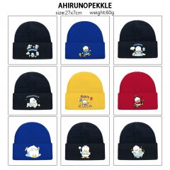 9 Styles Sanrio AHIRUNOPEKKLE Cartoon Cap Anime Knitted Hat