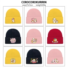 10 Styles Sanrio COROCOROKURIRIN Cartoon Cap Anime Knitted Hat