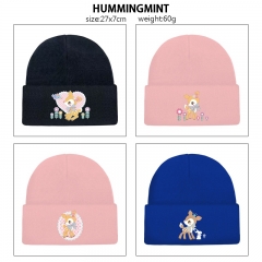 7 Styles Sanrio HUMMINGMINT Cartoon Cap Anime Knitted Hat