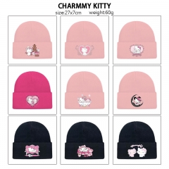 9 Styles Sanrio CHARMMY KITTY Cartoon Cap Anime Knitted Hat