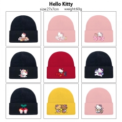HelloKitty 动漫印花毛绒针织帽保暖帽