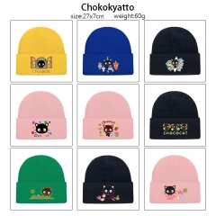9 Styles Sanrio Chokokyatto Cartoon Cap Anime Knitted Hat