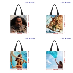 33*38cm 5 Styles Moana Cartoon Shopping Bag Canvas Anime Handbag