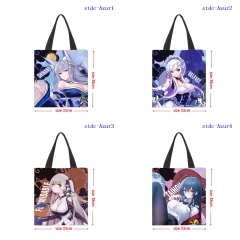 33*38cm 6 Styles Azur Lane Cartoon Shopping Bag Canvas Anime Handbag