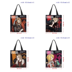 33*38cm 5 Styles Fullmetal Alchemist  Cartoon Shopping Bag Canvas Anime Handbag
