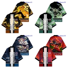 5 Styles Demon Slayer: Kimetsu no Yaiba Cartoon Anime Kimono Haori Cloak
