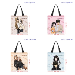 33*38cm 5 Styles Hyouka Cartoon Shopping Bag Canvas Anime Handbag