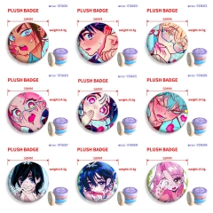 58mm 10 Styles ALIEN STAGE Cartoon Plush Pin Anime Brooch