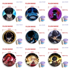 58mm 11 Styles Solo Leveling Cartoon Plush Pin Anime Brooch