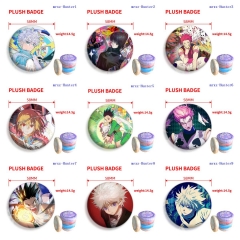 全职猎人HUNTER×HUNTER(Hunter) 防锈加高加厚毛绒胸章58mm