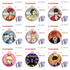 58mm 12 Styles Mashle: Magic and Muscles Cartoon Plush Pin Anime Brooch