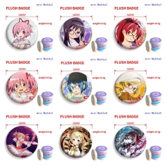 58mm 9 Styles Puella Magi Madoka Magica Cartoon Plush Pin Anime Brooch