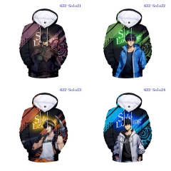 5 Styles Solo Leveling Cartoon Anime Hooded Hoodie