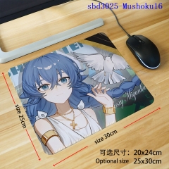 无职转生～到了异世界就拿出真本事～Mushoku Tensei（Mushoku） 鼠标垫30X25x0.3CMs锁边 and 24X20X0.2CM 不锁边