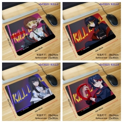 斩服少女KILL la KILL（KILL） 鼠标垫30X25x0.3CMs锁边 and 24X20X0.2CM 不锁边