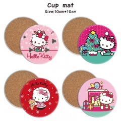 HelloKitty 动漫陶瓷吸水隔热杯垫（5个起批）