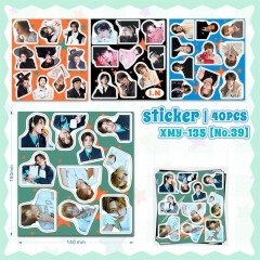 40贴STRAYKIDS迷你十辑周边贴纸I.N梁精寅人形手账贴纸明星大头贴