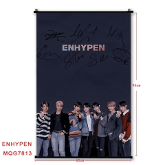 K-POP ENHYPEN 60X90缎纹布挂画