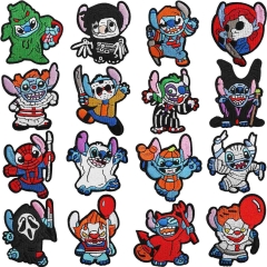 16 Styles Lilo & Stitch Cartoon Anime Embroidered Fabric Patch